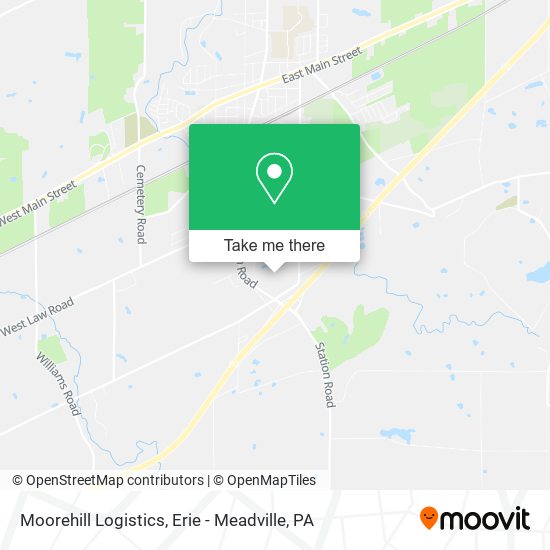 Moorehill Logistics map