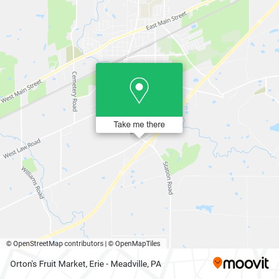 Mapa de Orton's Fruit Market