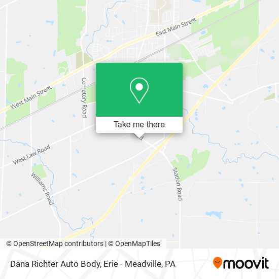 Dana Richter Auto Body map