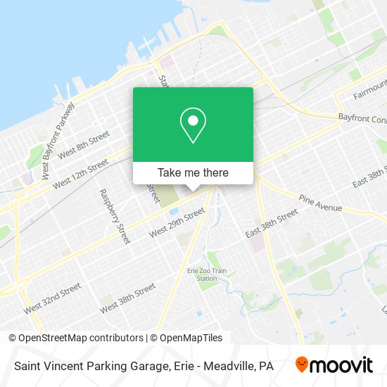 Saint Vincent Parking Garage map