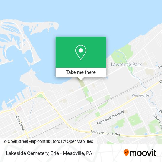 Lakeside Cemetery map