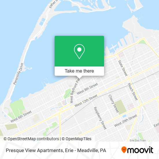 Presque View Apartments map