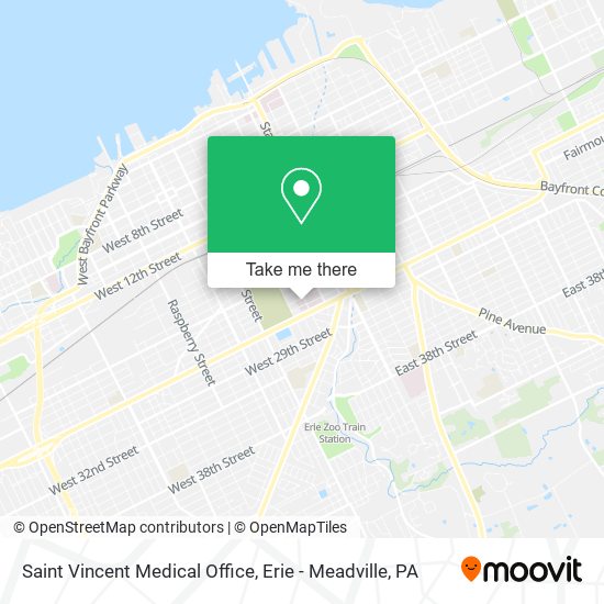 Mapa de Saint Vincent Medical Office