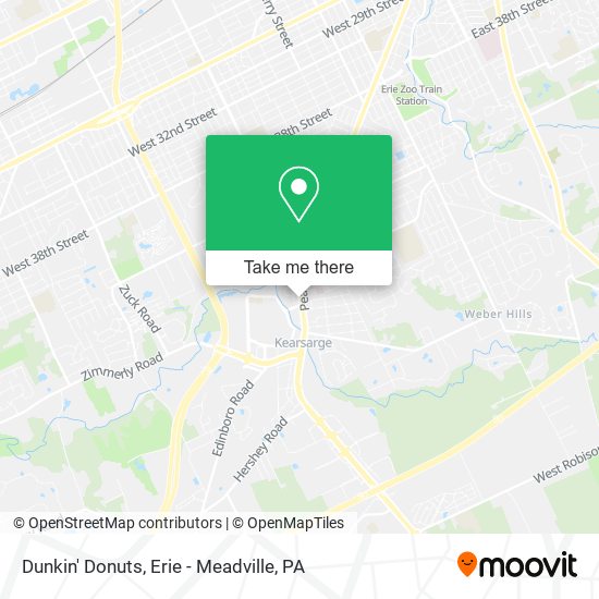 Dunkin' Donuts map