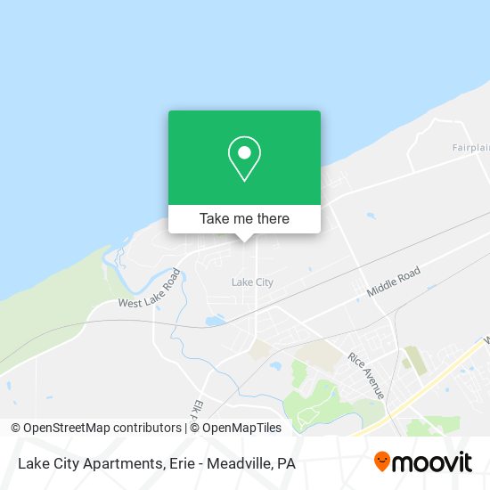 Mapa de Lake City Apartments