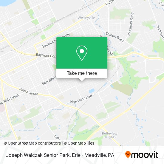 Mapa de Joseph Walczak Senior Park