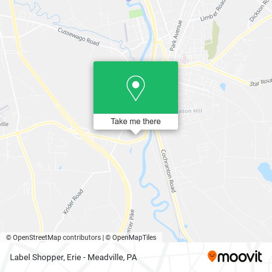 Label Shopper map