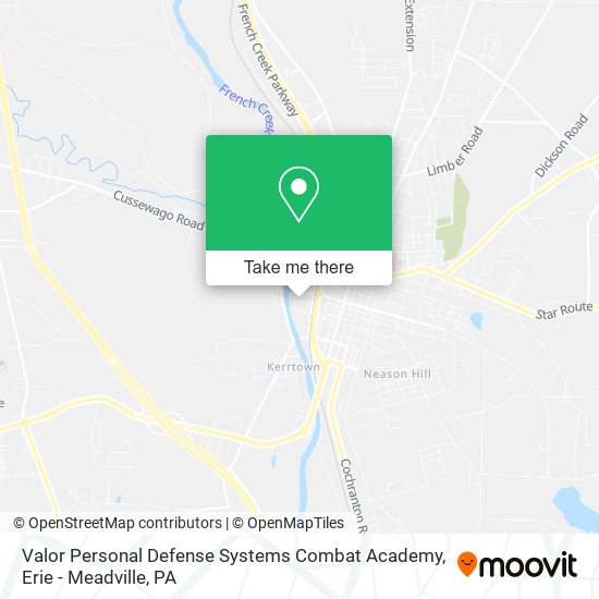 Valor Personal Defense Systems Combat Academy map