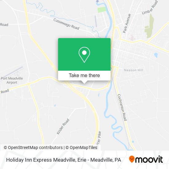 Mapa de Holiday Inn Express Meadville