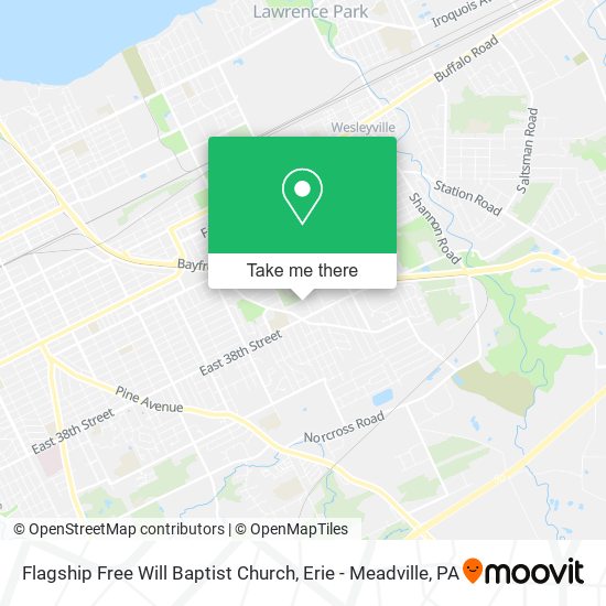Flagship Free Will Baptist Church map