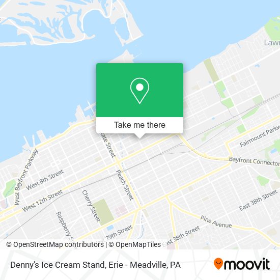Mapa de Denny's Ice Cream Stand