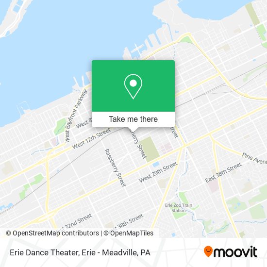 Erie Dance Theater map