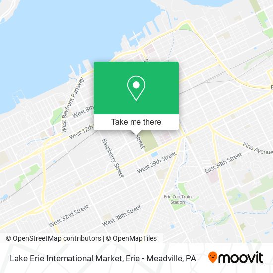 Lake Erie International Market map