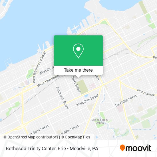 Bethesda Trinity Center map