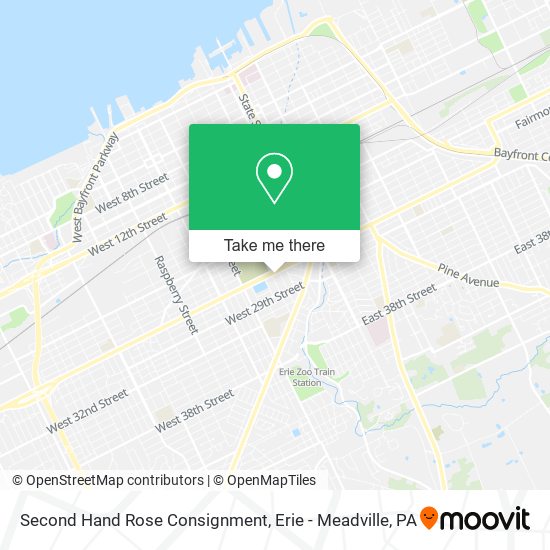 Mapa de Second Hand Rose Consignment