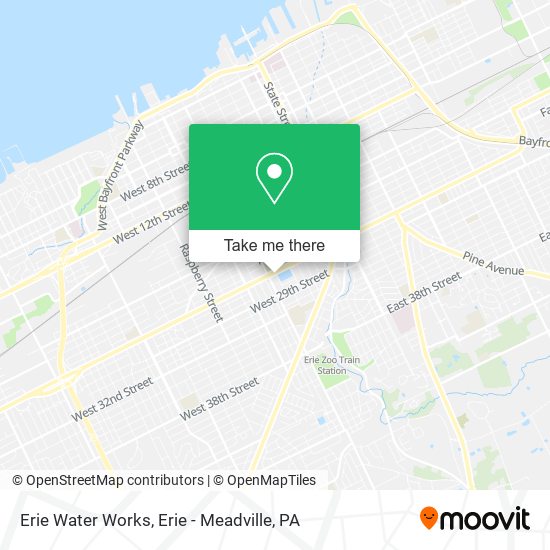 Mapa de Erie Water Works