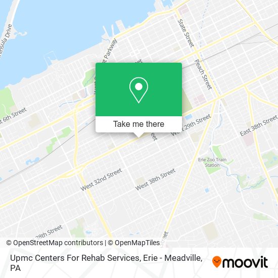 Upmc Centers For Rehab Services map