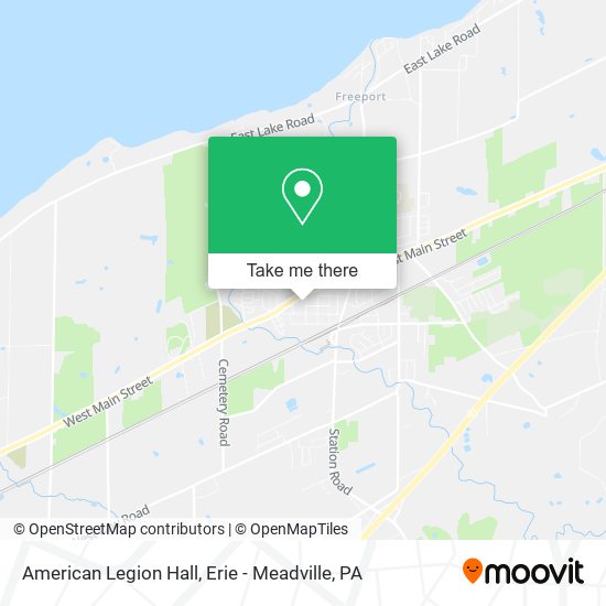 American Legion Hall map