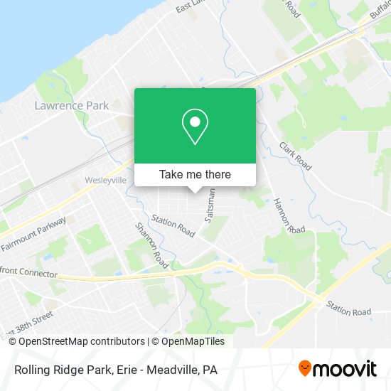 Rolling Ridge Park map