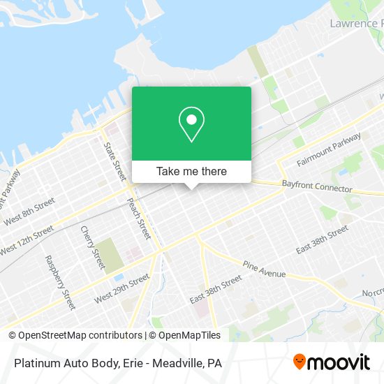 Mapa de Platinum Auto Body