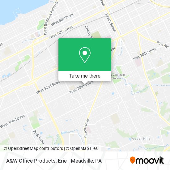 A&W Office Products map
