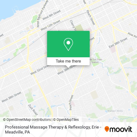Professional Massage Therapy & Reflexology map