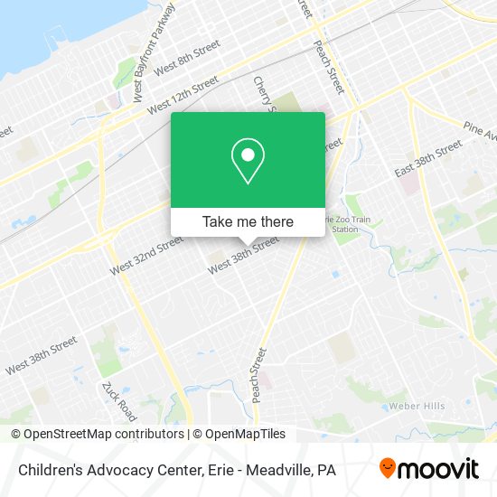 Children's Advocacy Center map