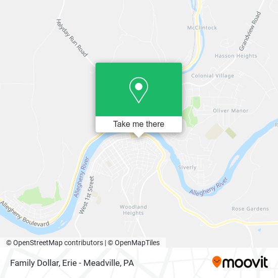 Mapa de Family Dollar