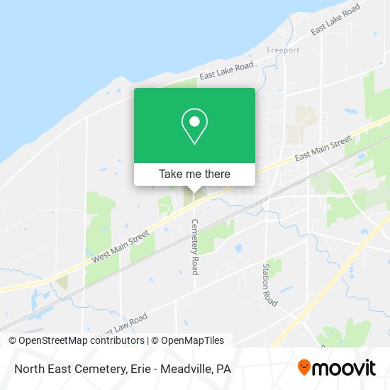 North East Cemetery map