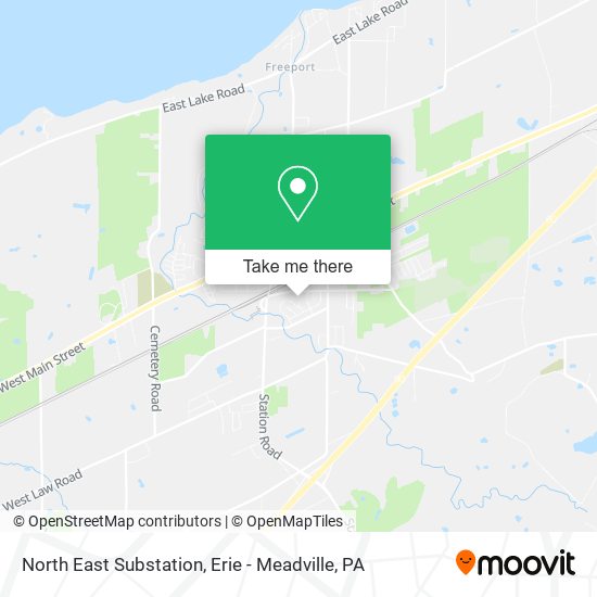 North East Substation map