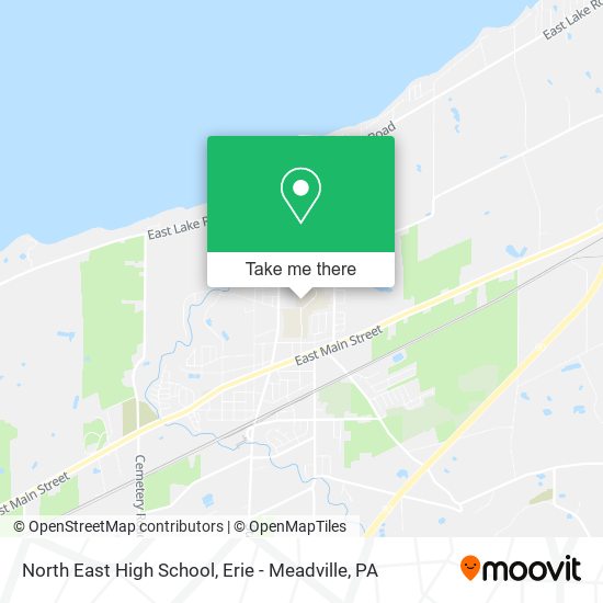 Mapa de North East High School