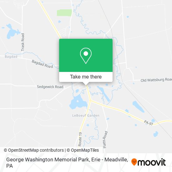 George Washington Memorial Park map