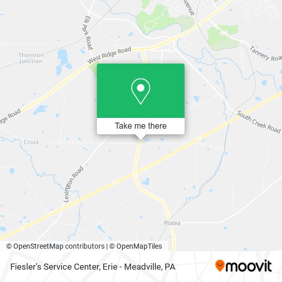 Mapa de Fiesler's Service Center