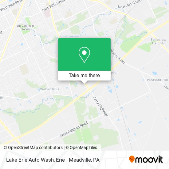 Mapa de Lake Erie Auto Wash