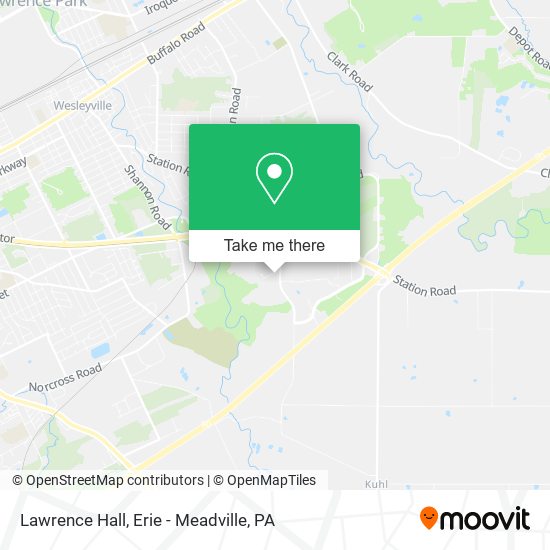 Lawrence Hall map