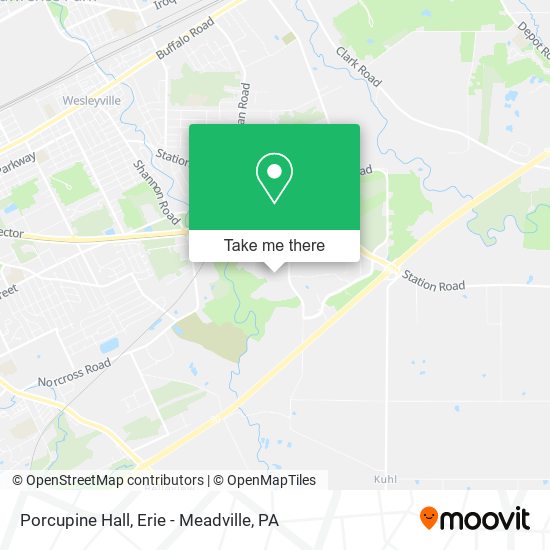 Mapa de Porcupine Hall