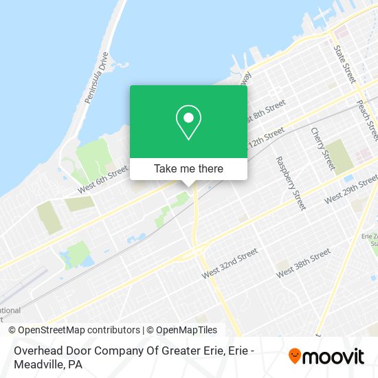 Overhead Door Company Of Greater Erie map