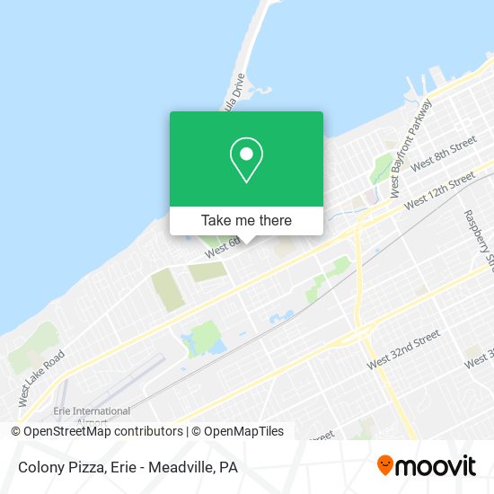 Colony Pizza map