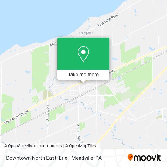 Downtown North East map