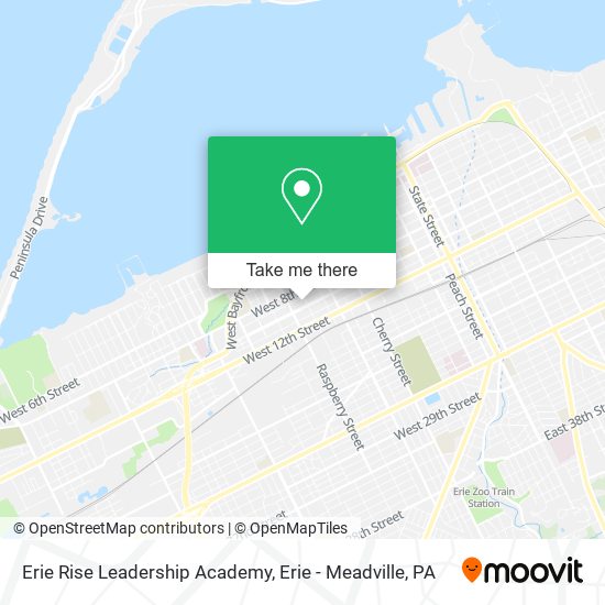 Mapa de Erie Rise Leadership Academy