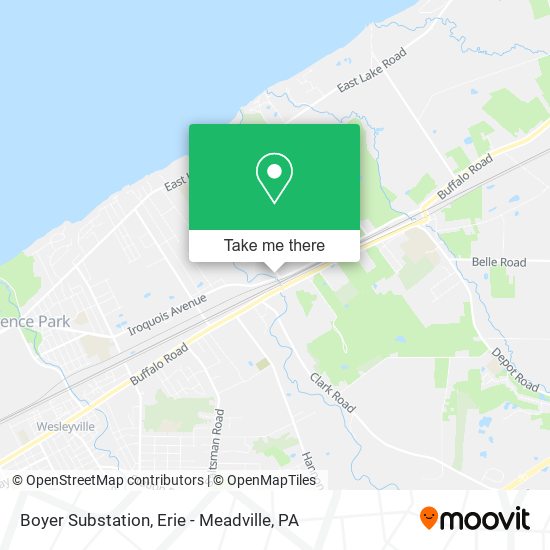 Mapa de Boyer Substation