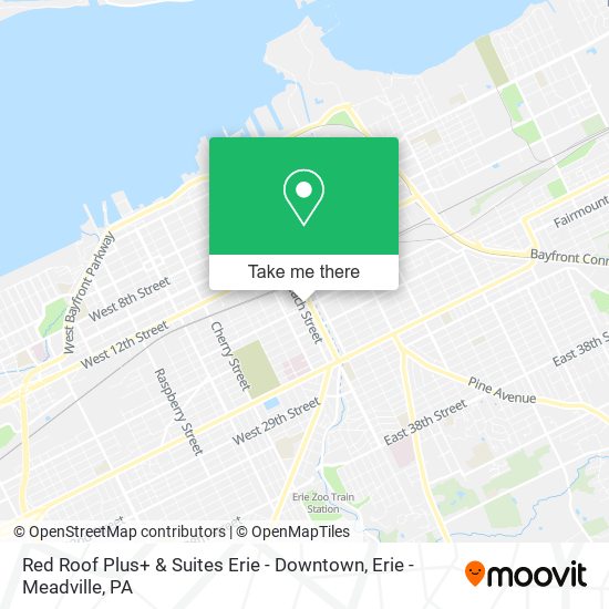 Red Roof Plus+ & Suites Erie - Downtown map