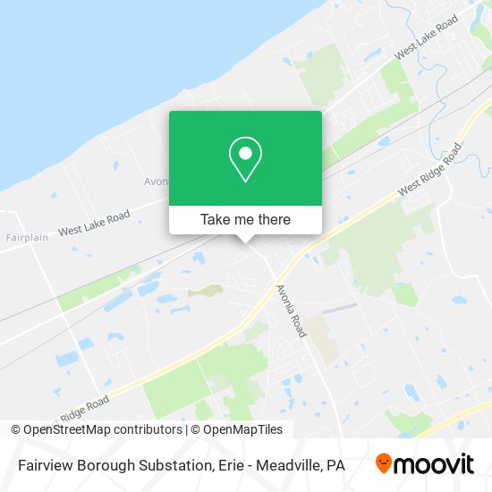 Fairview Borough Substation map