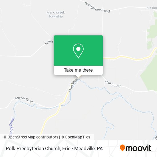 Polk Presbyterian Church map