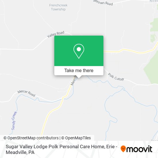 Sugar Valley Lodge Polk Personal Care Home map