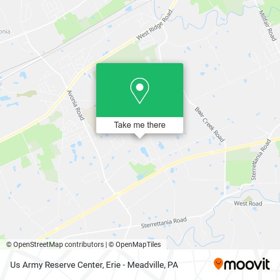 Us Army Reserve Center map