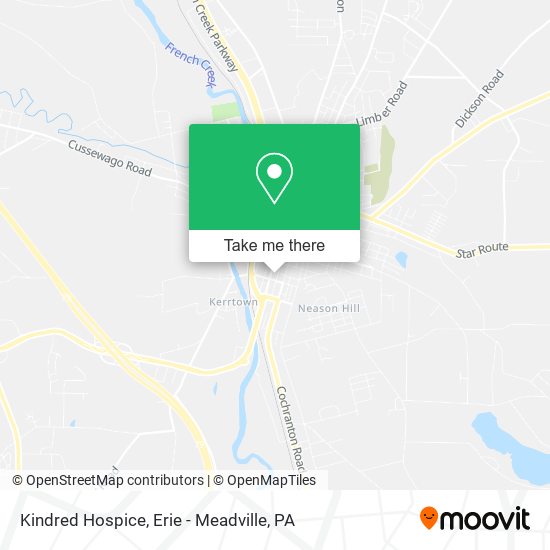 Kindred Hospice map