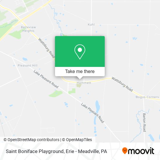 Saint Boniface Playground map