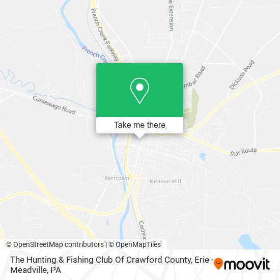 The Hunting & Fishing Club Of Crawford County map