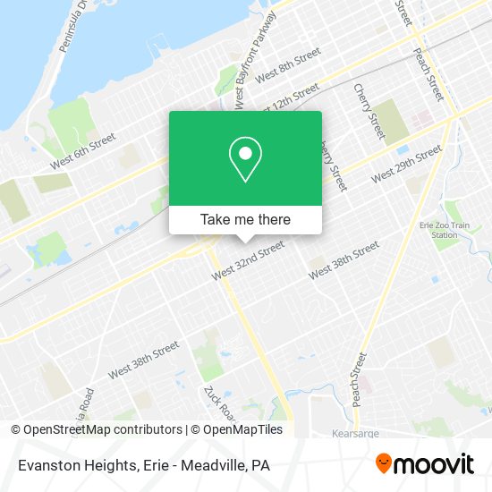 Evanston Heights map